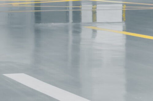 Empty parking lot wall. Urban, industrial background.